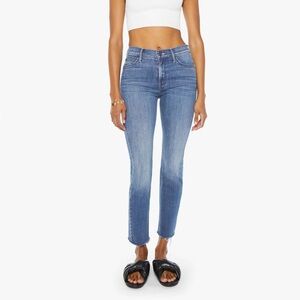 MOTHER The mid rise Dazzler Ankle Fray- we the animals